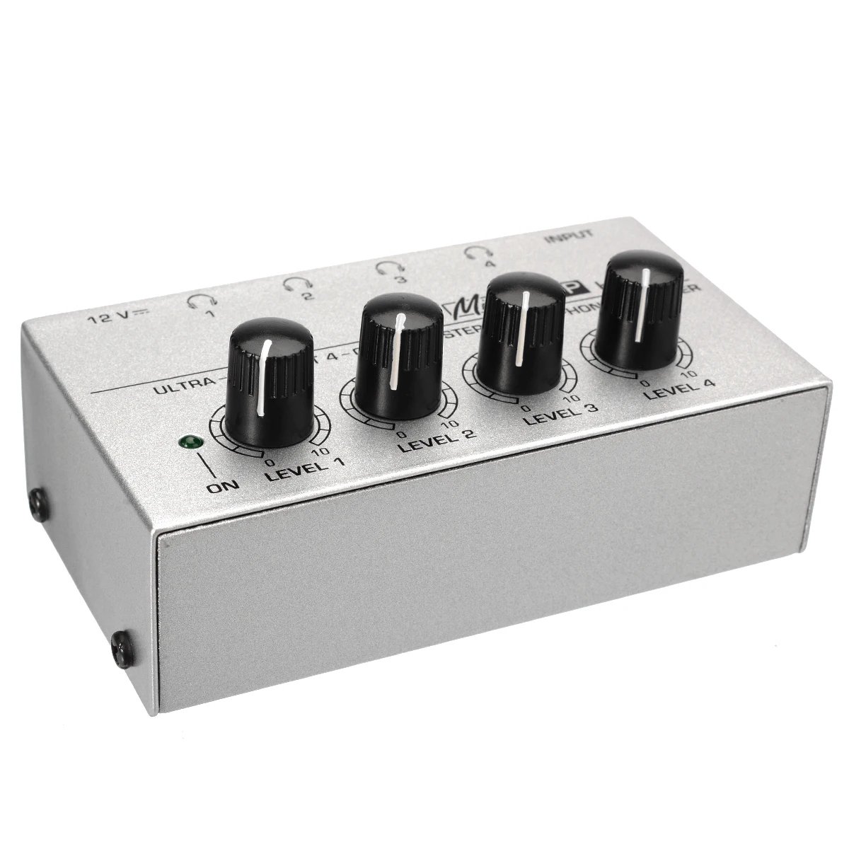 Choir Premium Sonic Quality Stage Features Ultra Low Noise Studio MK-400 Aokeo Super Compact 4-Channel Stereo Headphone Amplifier with DC 12V Power Adapter for Sound Reinforcement 