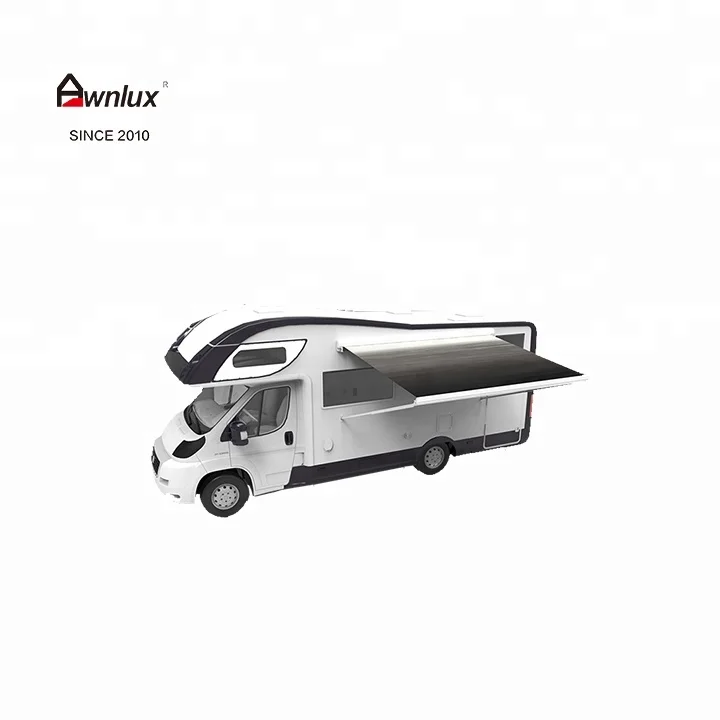 Electric retractable rv motorhome awning retractable awning 300x150 cm anthracite