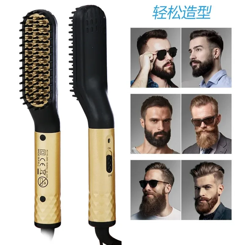 

Cross Border New Mini Men's Electric Beard Styling Comb Men's Beard Straightener Beard Straightening Comb Amazon