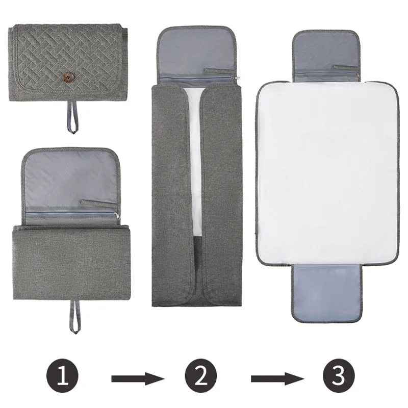 Folding Baby Diaper Pad Portable Infant Diaper Changing Mat for Newborn Waterproof Baby Care Accessories Washable Changing Table