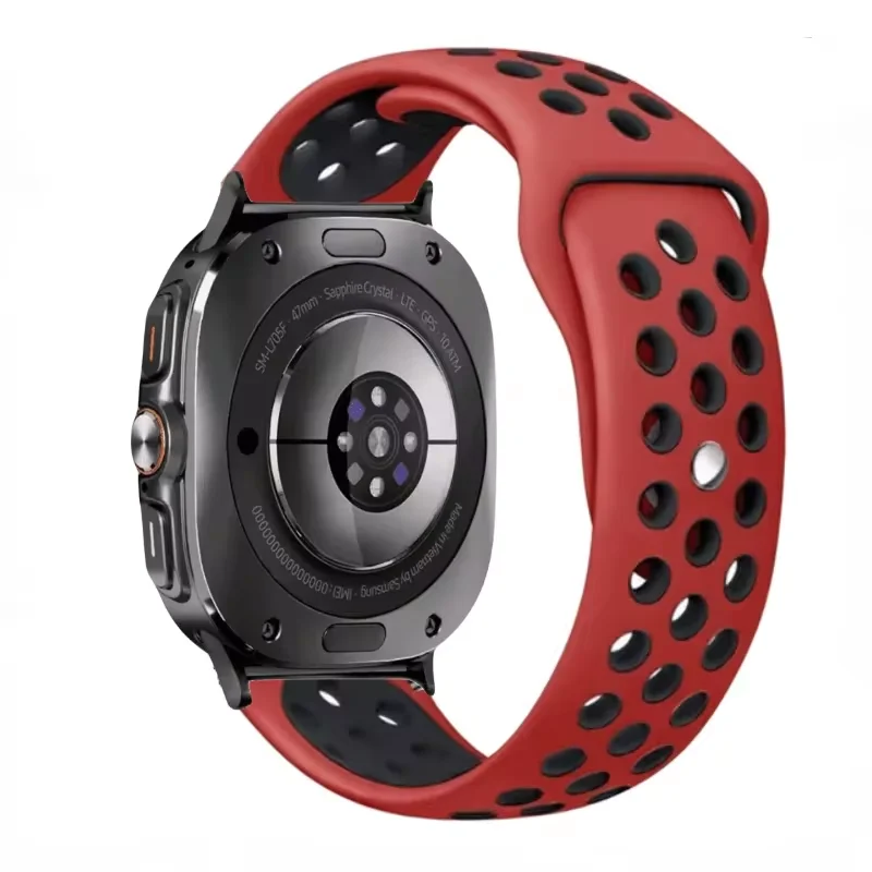 Two-Tone Silicone Breathable Sports Wristband Bracelet