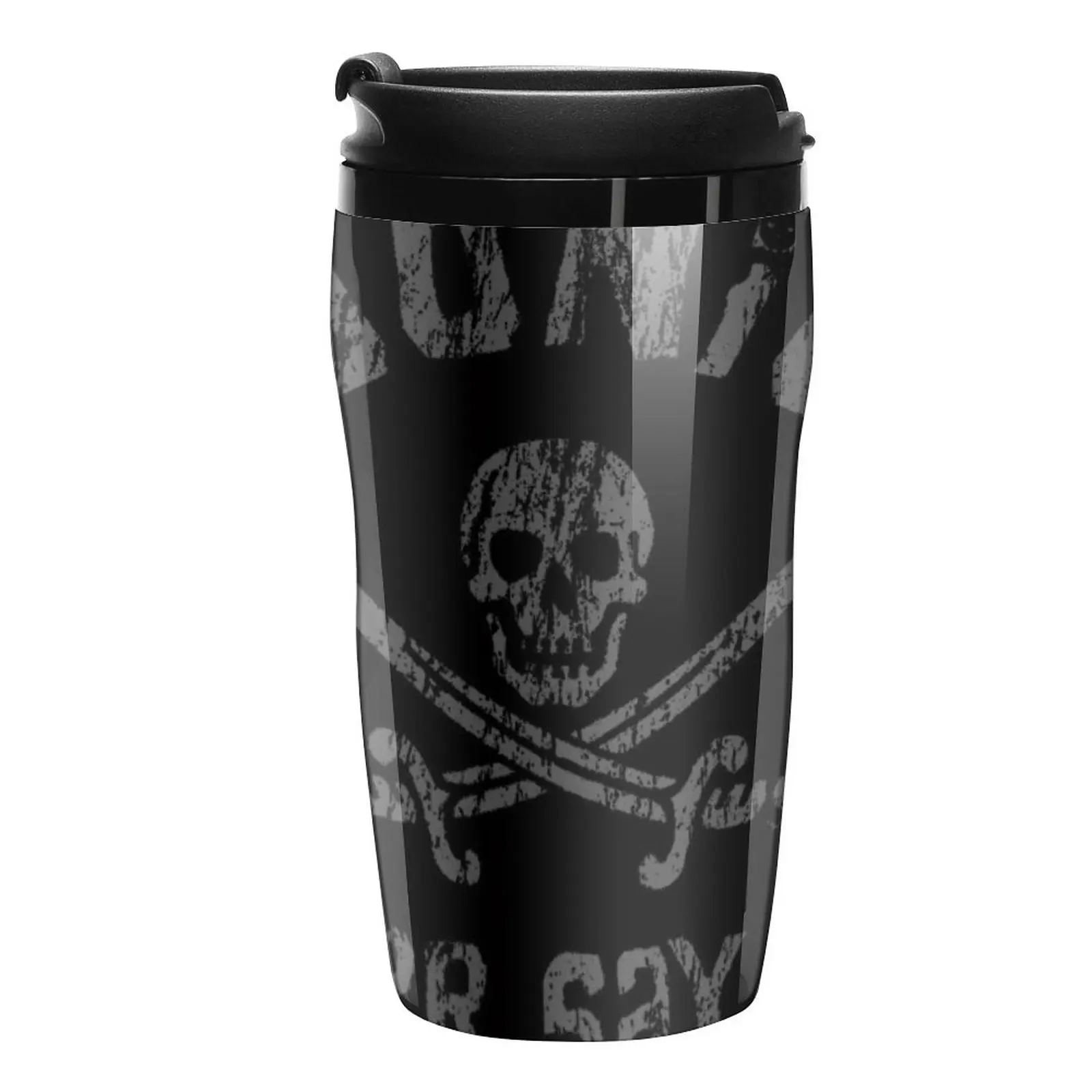 

The Goonies - Never Say Die - Grey on Black Travel Coffee Mug Paper Cups For Coffee Teaware Cafes Coffee Set Pretty Coffee Cup