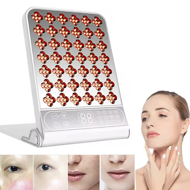 NEW Red Light Therapy Led Facial Infrared Panel 4 Wavelengths 415nm 590nm 630nm 850nm Light LED Beauty Devices for Face and Body