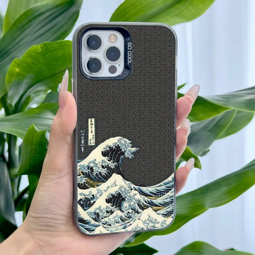 The Great Wave Kanagawa Premium Protective Phone Case with Plating Finish