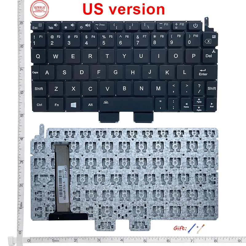 Новая клавиатура US для одного нетбука OneMix 3 One Mix 3S One-Mix 3Pro, английская версия US A09E i7-1051Y без ободка