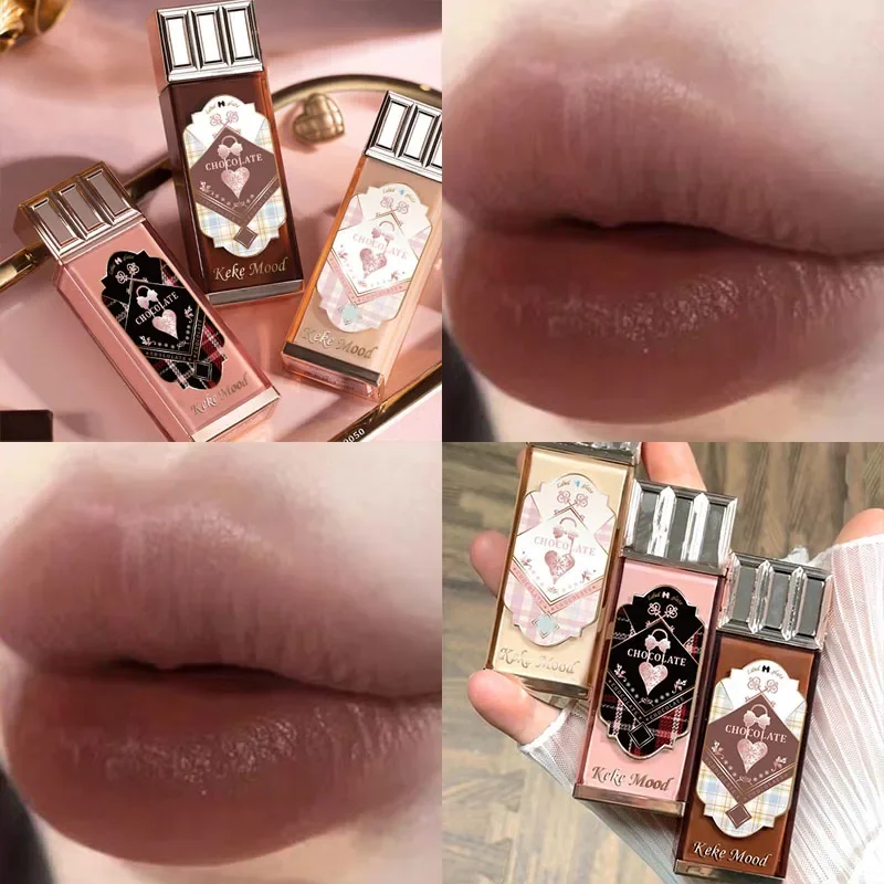 9 Colors Retro Red Lip Gloss Sweety Matte Liquid Lipstick Choccy Velvet Lip Mud Lasting Nude Lip Glaze Pink Lip Makeup Tint 5