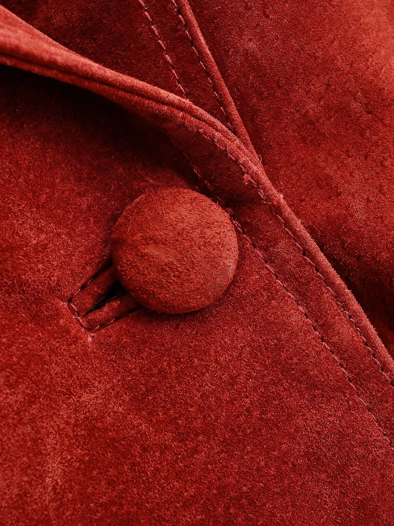 Women Casual Short Jacket Spring Autumn New Suede Fashion Trend Wine Red Coat Female Commut Double-Breasted Streetwear Jackets