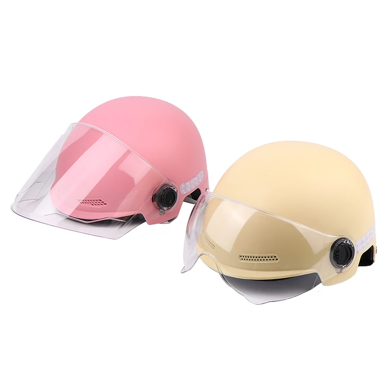 1pc Cartoon Elektrische Fahrrad Motorrad Halb Helm Mit Brille Fahrrad Schutzhelm 3C Zertifiziert männer Und frauen erwachsene – Detail 9