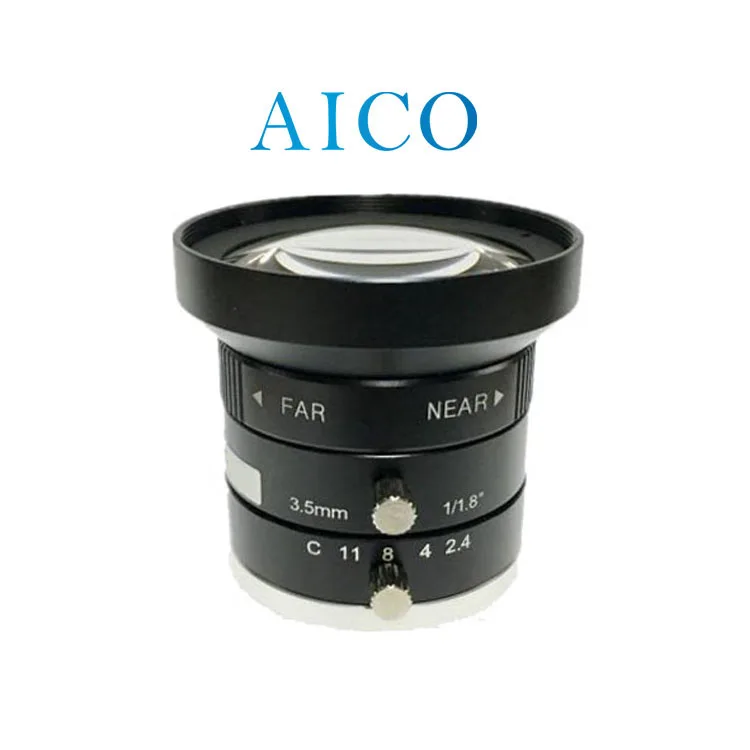 

1/1.8" F2.4 3.5mm FOV 100 105 Degree Wide Angle MP FL 3.5 Mm C Mount Machine Vision Low Distortion Small C-mt Industrial Fa Lens