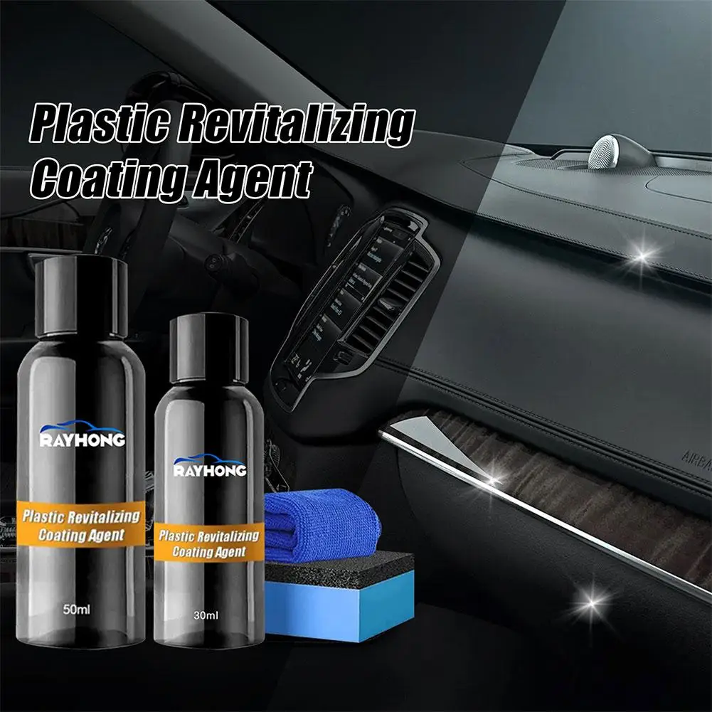 

Car Plastic Restorer Agent Plastics Revitalizing Coating Deep Remove 50ml Stains Cleaning Agent Parts Refurbish B1K0