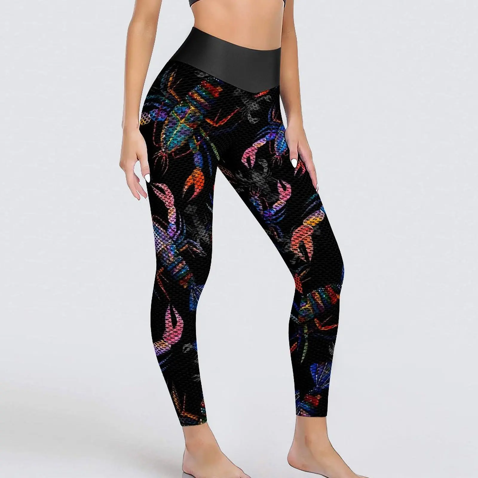 

Lobsters Yoga Pants Female Colorful Animal Leggings Sexy Push Up Elegant Yoga Sports Tights Stretch Custom Fitness Leggins