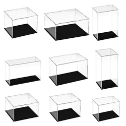 Acrylic Display Case Box Showcase Clear Countertop Box Dustproof Storage Box Protection Cube Collectibles Model Toy Show Box