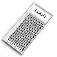 Custom Volume Lashes Extensions with Logo Point Base Promade Fan Lash Auto Fans False Eyelashes Flowering Blooming Volume Lashes 2