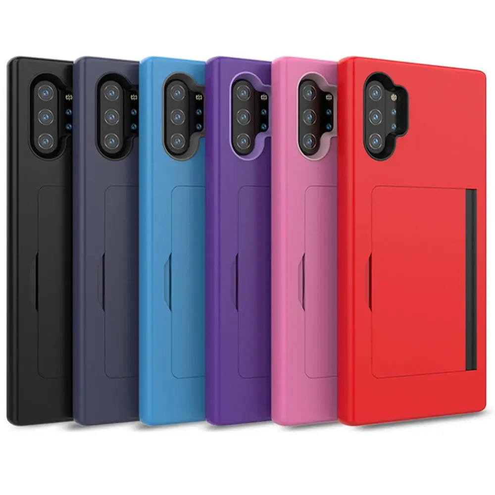 Vibrant Candy Color Flip Cover with Card Slots