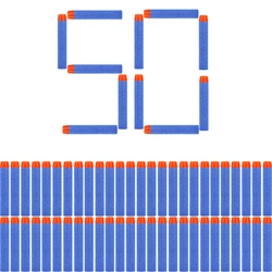 50PCS Round Head Foam Darts (Round Head Blue)