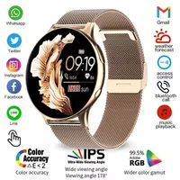 2025 New Women SmartWatch Bluetooth Call Lady Watches Sport Waterproof  Heart Rate  Sleep Smart Watch for  Women Present Gift