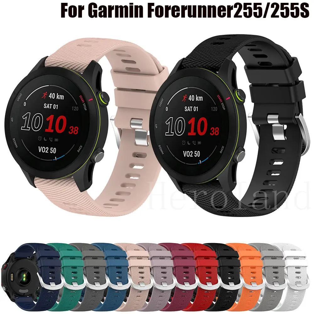 Cinturino In Silicone 18Mm 22Mm Per Garmin Forerunner 255S Vivoactive 4S 3S Cinturino Cinturino Per Garmin Forerunner 255 Venu 2 Band