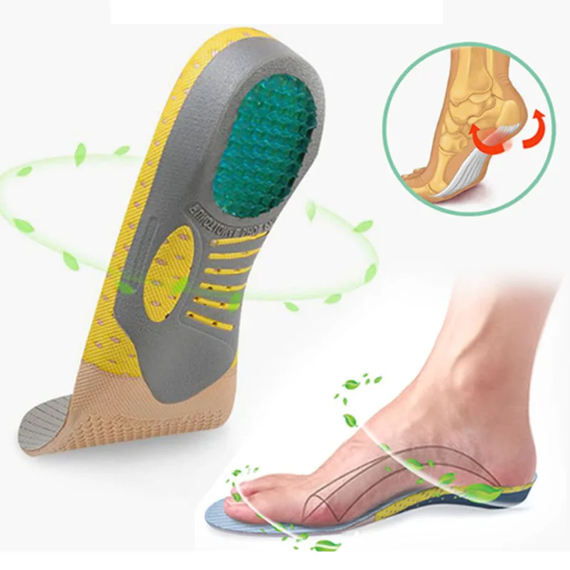 Premium-Orthopädie-Gel-Einlegesohlen, orthopädische Einlegesohle für Plattfüße, Einlegesohle für Schuhe, Einlage zur Unterstützung des Fußgewölbes für Plantarfasziitis, Unisex