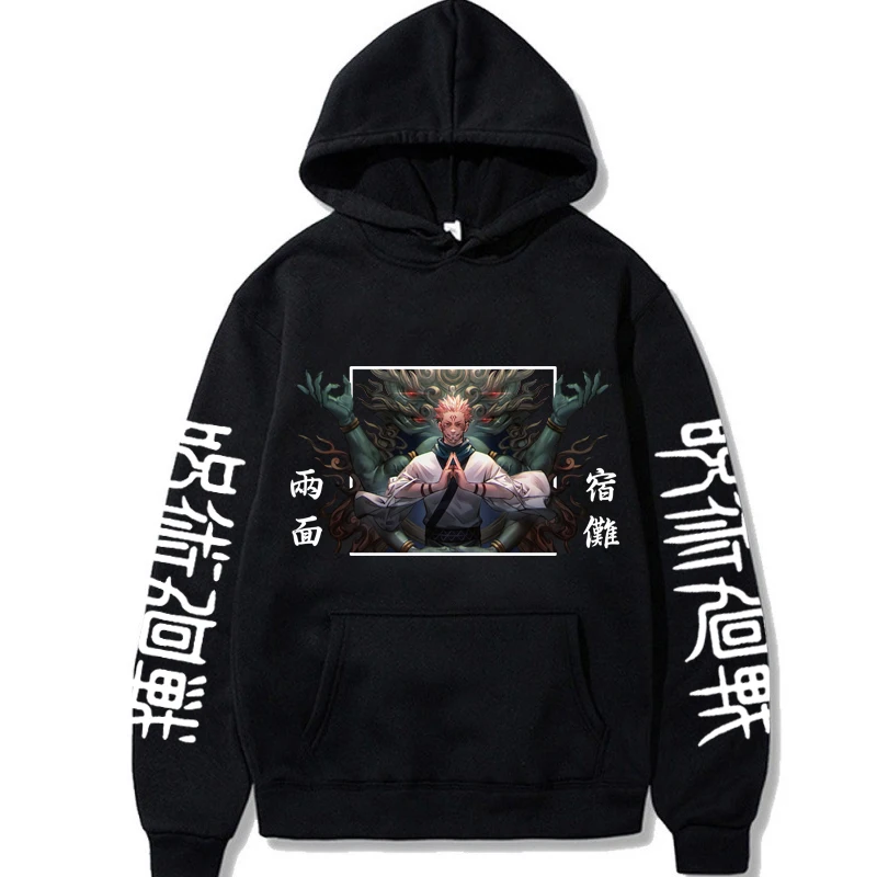

New Jujutsu Kaisen Hoodies Anime Costumes Harajuku Ryomen Sukuna Printed Sweatshirts Casual Fashion Pullover Aesthetic Sudaderas