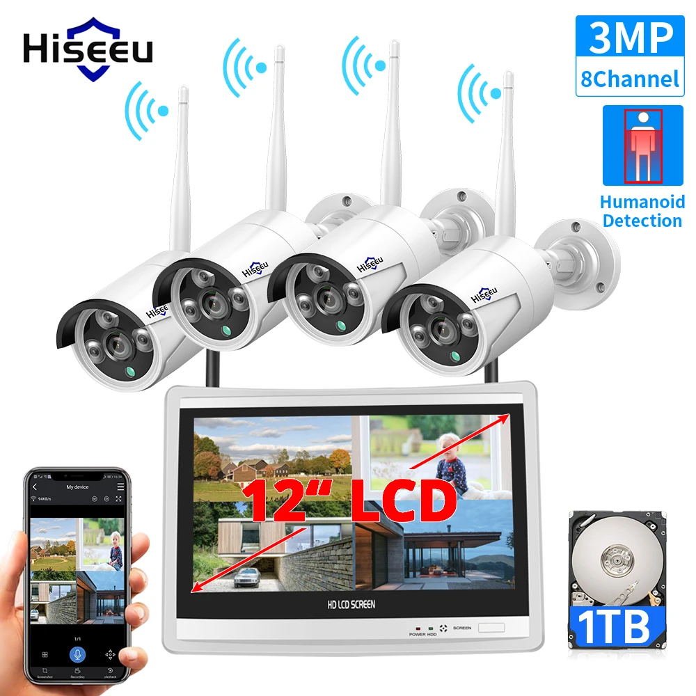 [1096] Hiseeu Wireless NVR Kit 防犯カメラセット 71ZNKVxNs+L._AC_UL210_SR210,