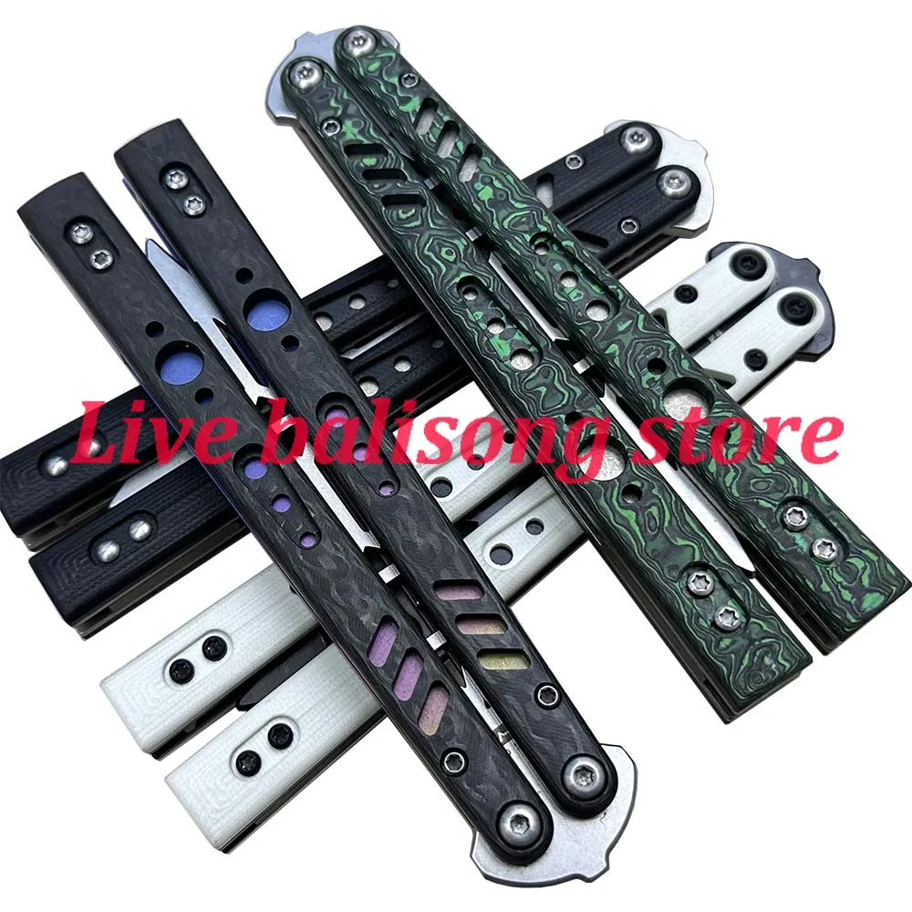 ARMED SHARK Barebones Clone Balisong Butterfly Trainer Knife Aluminum  Channel Handle Bushings System Outdoor Safe EDC - AliExpress