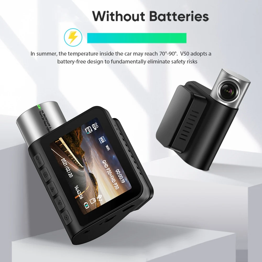  ķ 4K 3840X2160P, 2 ġ IPS WIFI ڵ  ī޶, ̱ ķ, ڵ DVR, 24 ð 