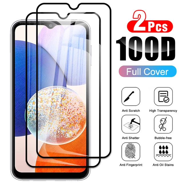 2pcs Pleine Couverture En Verre Trempé Pour Samsung Galaxy A14 14 14a  Protections D'ecran Pour Samsung A14 5g Film Protecteur 6.6 Pouces - Mobile  Téléphone Sacs Et Valises - AliExpress