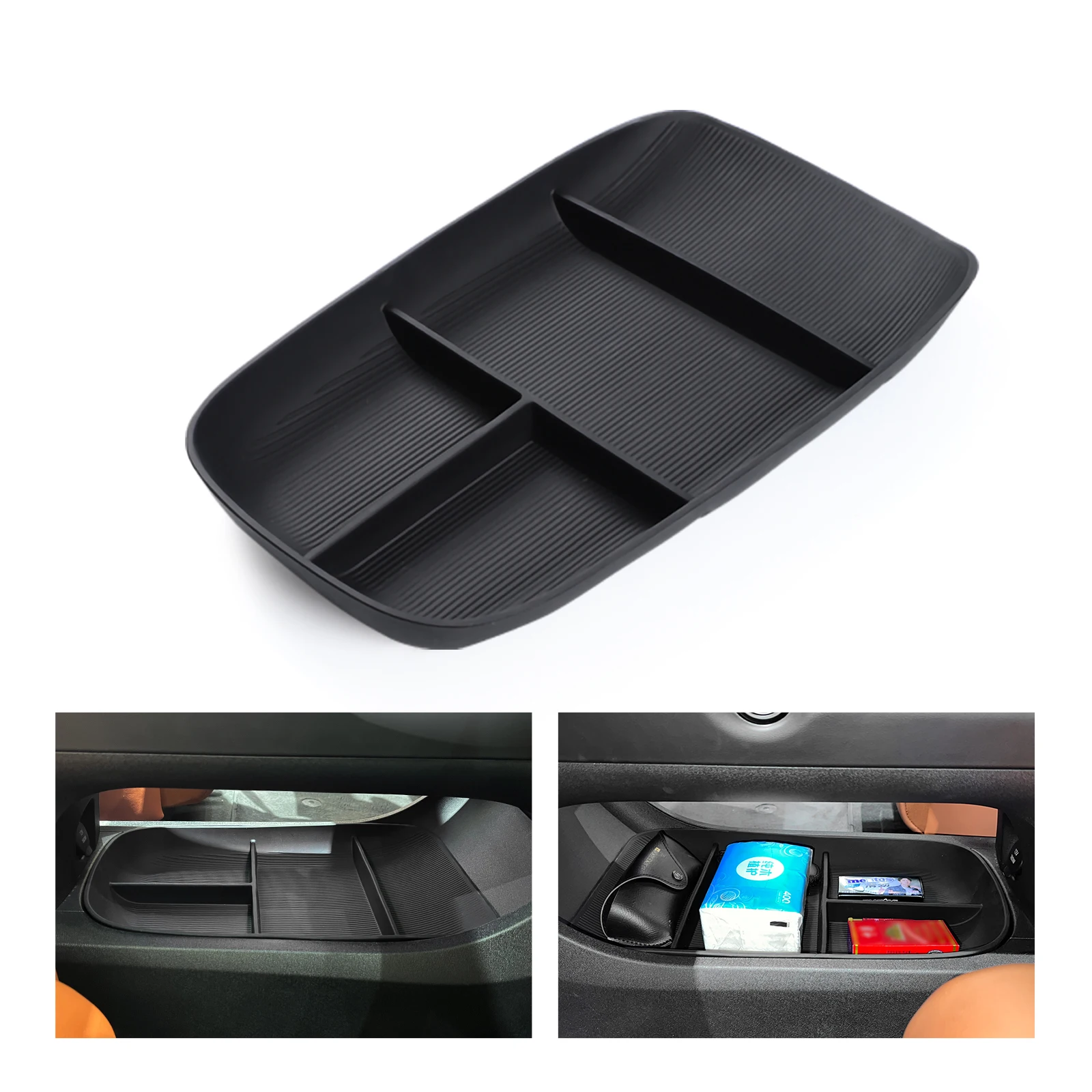 for NIO ET5 2022 Central Armrest Lower Layer Storage Box Car Center Console Tray Organizer Tidying Accessories