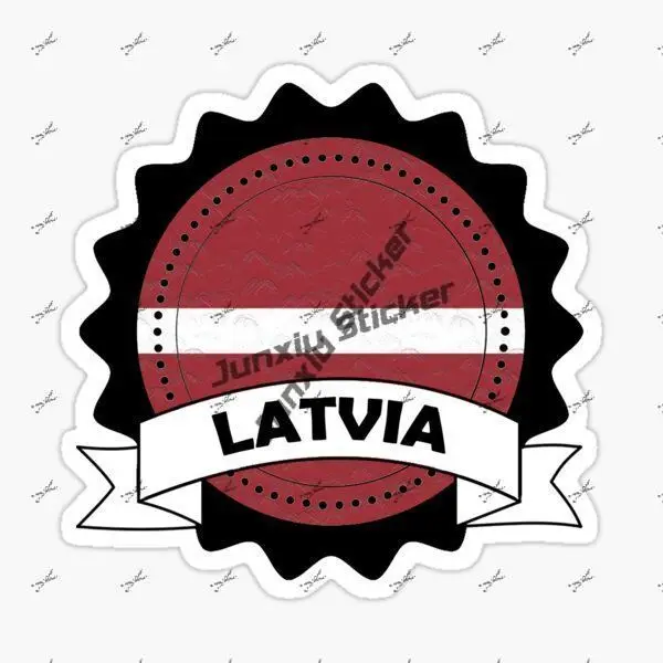 

Latvia Decal Latvian Emblem Badge Flag Seal Sticker Decal for SUV Car Laptop Bumper Truck Bodywork Motor Helmet Car Accessories