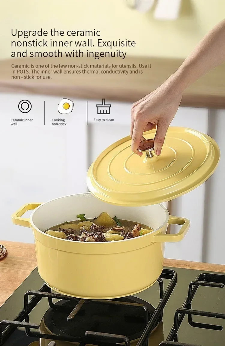 キッチンセラミックキャセロール鍋ホテル特別な高温耐性スープ