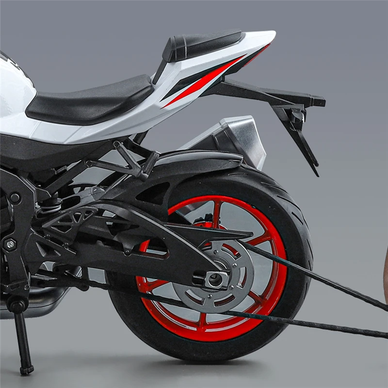 1/9 Suzuki GSX-1000R Alloy Racing Motorcycle Diecast Street Sports Motorcycle Model High Simulation With Light Children Toy Gift 5