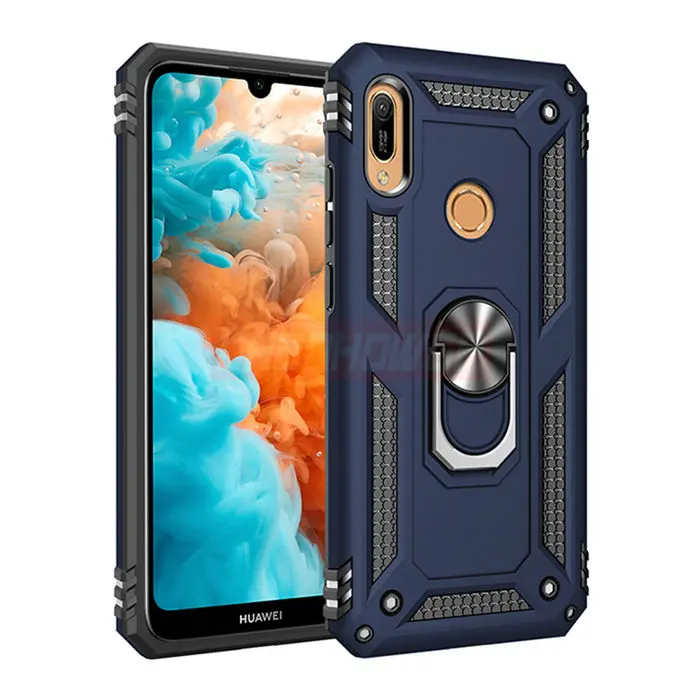 Enhanced Armor Shockproof Silicone Metal Ring Case
