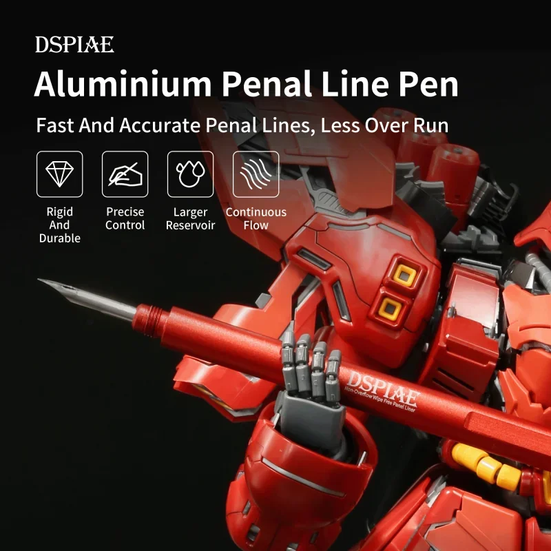 DSPIAE AT-PL Panel Liner NIB Model Tools Non-overflow Metal Handle Tool for Model Coloring Tool Accessory DIY model tools