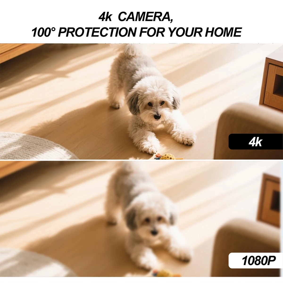 لقطة مقربة لعدسة الكاميرا بدقة 4K المدمجة في الساعة