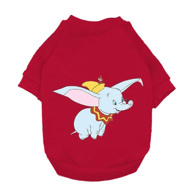 Disney Cartoon Pattern Pet Hoodie Mickey Mouse Dumbo Dog Print Jacket Outdoor Breathable Dog Set Small Medium-sized S-xxl Pet Clothes