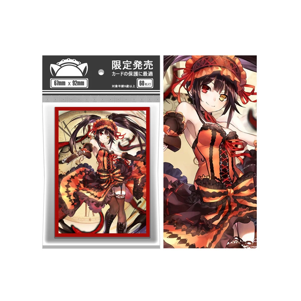 60 Pcs 67 X92Mm Art Anime Card Sleeves Per Mtg/Pkm Game Trading Card Protector Top Loading Board Game Card Holder Per Ptcg