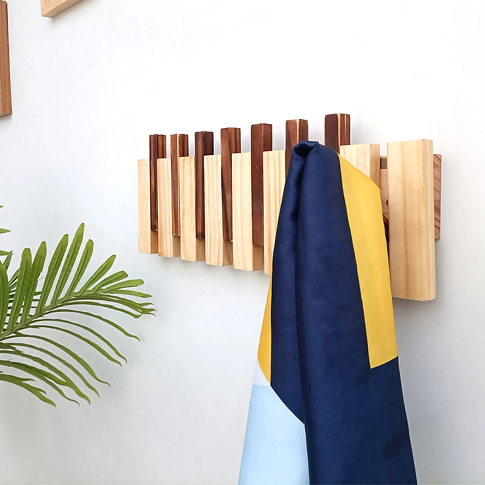 Wood Coat Rack Heavy Duty Bamboo Coat Stand Freestanding Corner