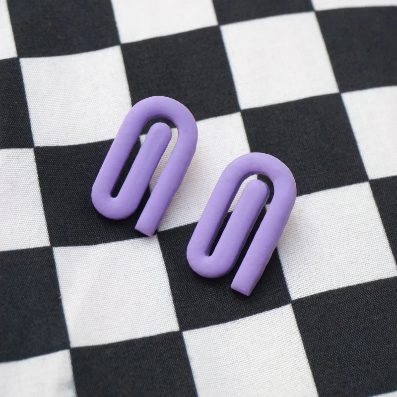 

Soft Pottery Polymer Clay Mold Paper Clip Pattern Clay Cutter DIY Earrings Necklace Jewelry Pendant Hand-cut Modeling Tools