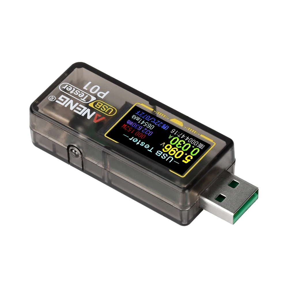 ANENG P01 USB 테스터 DC 4-30V 고정밀 다기능 고속 충전 테스터 전압 전류 용량 측정기