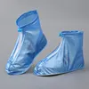 1 Pair Waterproof Shoe Covers, Non-slip Reusable Rain Snow Boots Women Men PVC Silicone Sole Overshoes Protectors In Rainy Days 4