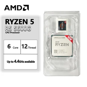 AMD Ryzen 5 5600G R5 5600G 3.9GHz Six-Core Twelve-Thread 65W CPU Processor L3=16M 100-000000252 Socket AM4 new but no fan 1
