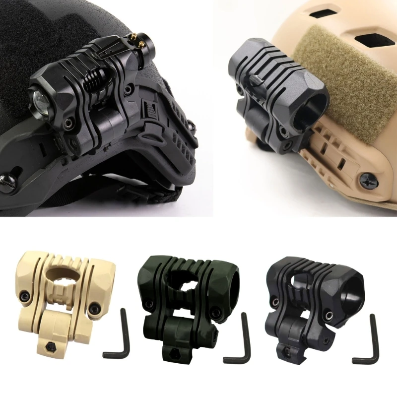 

Flashlight Holder Clamp Clip for Fast Helmet Torch Mount Fast Mount Torch Holder