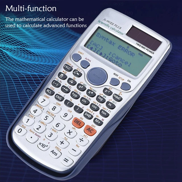 Calculatrice scientifique Portable pliable professionnelle pour étudiants,  avec bloc-notes LCD, 417 fonctions, mise à niveau 991ES - AliExpress