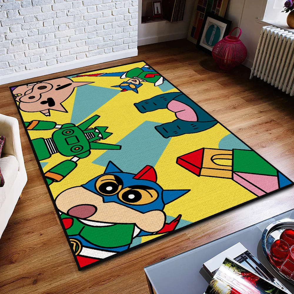 Door Mat Anti-Slip Kitchen Bedroom Handmade Tufted Rug Shin-Chan c-Crayon Carpet Living Room MINISO Entrance Decoration 2