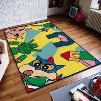 Door Mat Anti-Slip Kitchen Bedroom Handmade Tufted Rug Shin-Chan c-Crayon Carpet Living Room MINISO Entrance Decoration 2