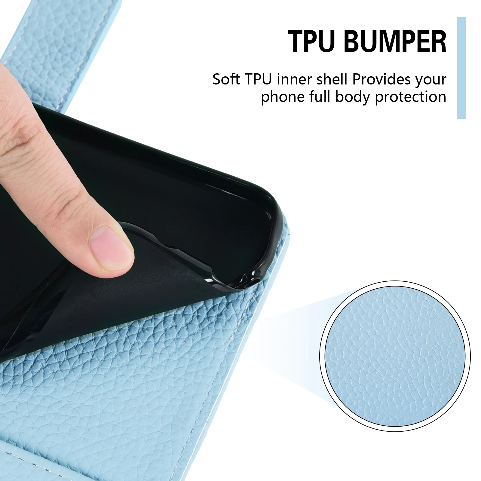 Elegant Flip Cover Leather Wallet Phone Case - Shockproof Protection