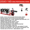63-200 hand-operated four-ring PE butt welding machine PE pipe welding machine butt splicing machine fusion splicer hot melter 5