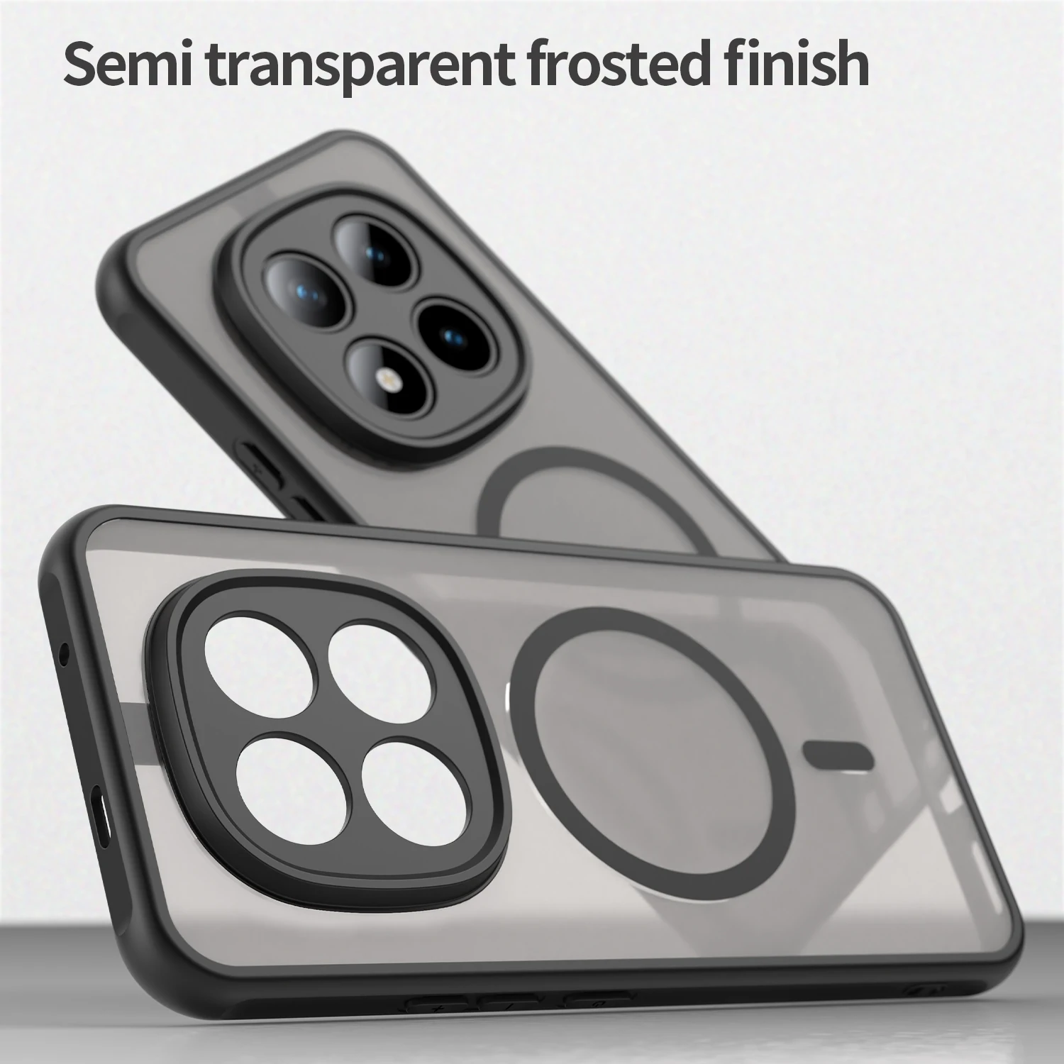 Magnetic Luxury Shockproof Wireless Matte Translucent Phone Case