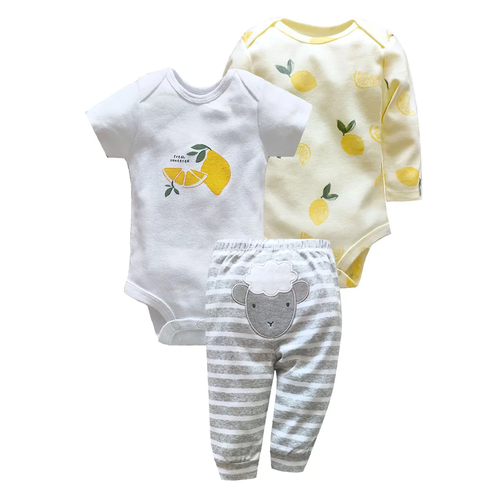 2026 Baby Clothing Set Newborn Baby Girls Clothes Soft Cotton Two Pieces Bodysuits+Pants Cartoon Roupa De BeBe - 6