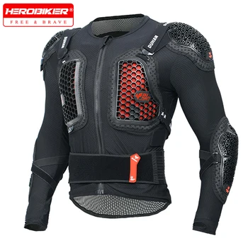 DUHAN New Motocross Armor Anti Fall Chest Back Protection Moto Protective Gear Mesh Breathable Motorcycle Armor CE Certification
